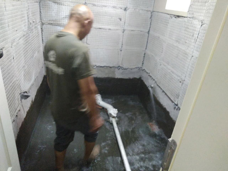 廁所瓷磚拆除，閉水試驗方案