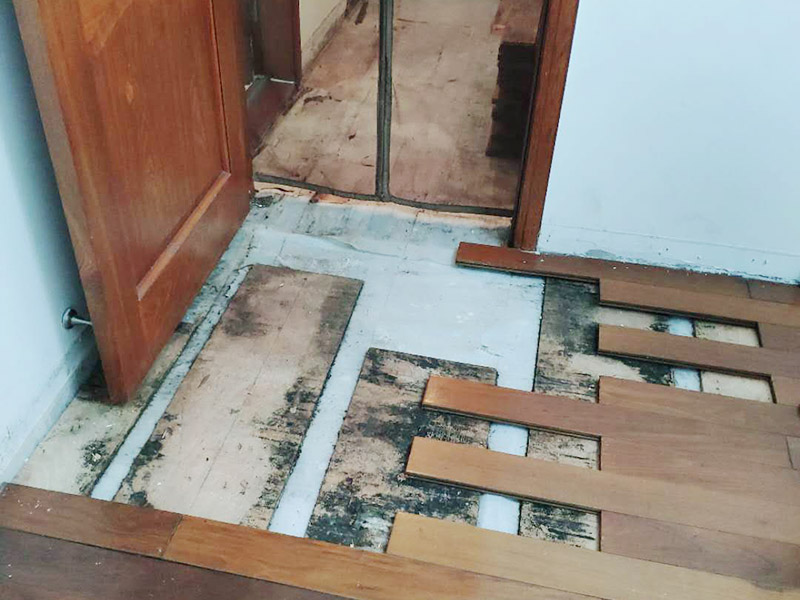 地面清掃打蠟施工：先將地板上所有的污漬徹底清掃干凈，如有膠或黏污時(shí)，可用中性清潔劑與布小心輕輕磨掉。等干凈后，再將水性蠟倒入干凈的干拖把上，將蠟均勻涂布于地板上，即可。上蠟后約需20分鐘左右，讓地板表面自干，等干后才可踩踏于上面可用電風(fēng)扇輔助吹干以縮短時(shí)間，一般經(jīng)驗(yàn)打蠟后約需幾小時(shí)才會(huì)完全干。如有重物要移動(dòng)須等蠟完全干后才能搬動(dòng)，如此即可保地板之光亮。 　