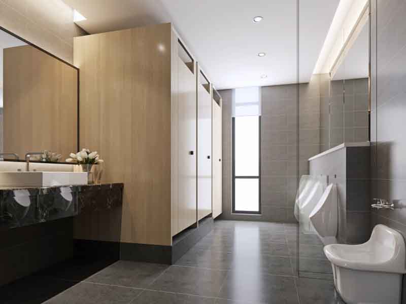 公共衛(wèi)生間瓷磚裝修應該遵循的三個原則