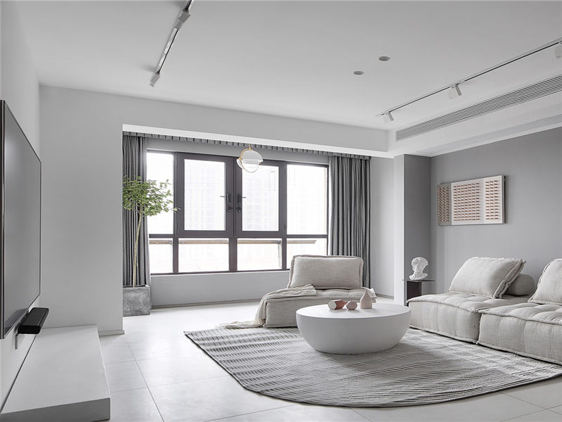 煙臺福山區(qū)裝修設計圖_客廳翻新改造效果圖一