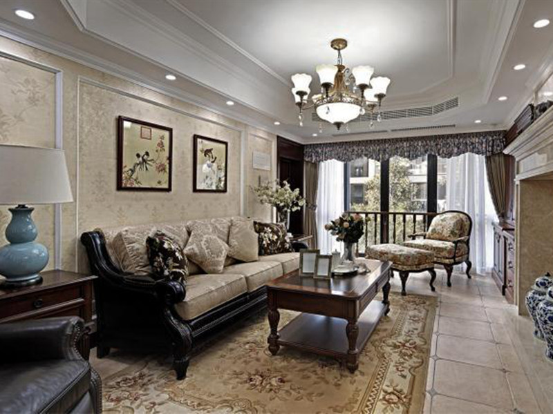 昆明五華區(qū)l型農(nóng)村客廳怎么裝修設計圖