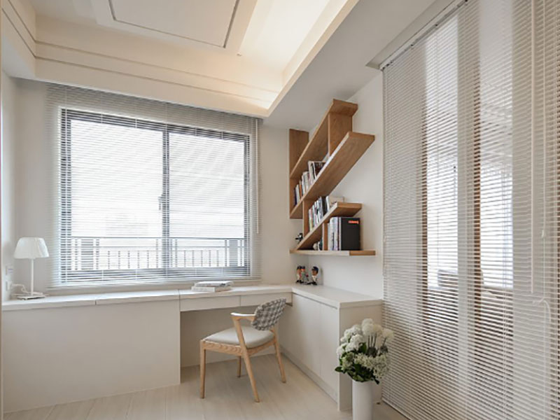 平頂山市新華區(qū)日式原木風(fēng)格裝修設(shè)計-書房設(shè)計