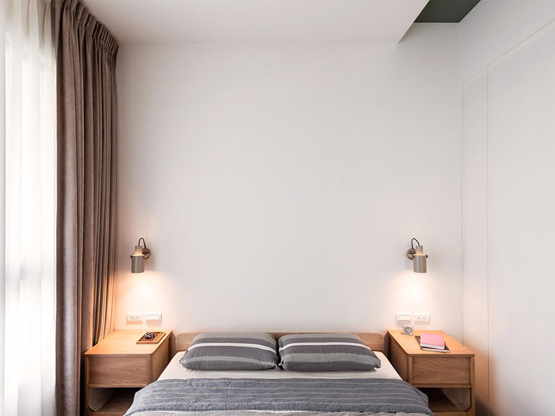 呼和浩特市回民區(qū)二居室大開間裝修設計-臥室設計