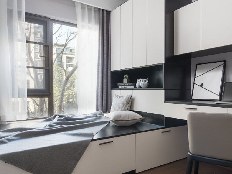 金華市義烏市現(xiàn)代都市風格裝修設(shè)計-次臥設(shè)計