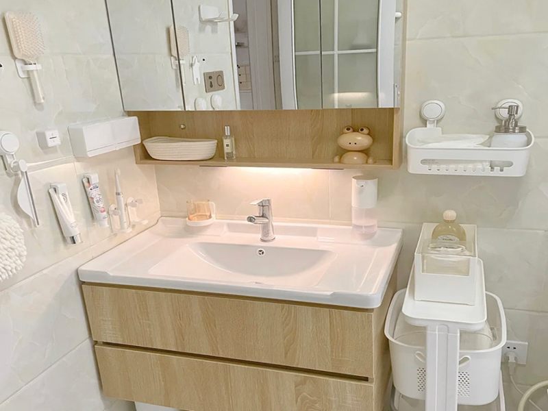 青島市四方區(qū)小戶型局部裝修設(shè)計(jì)-洗面柜設(shè)計(jì)