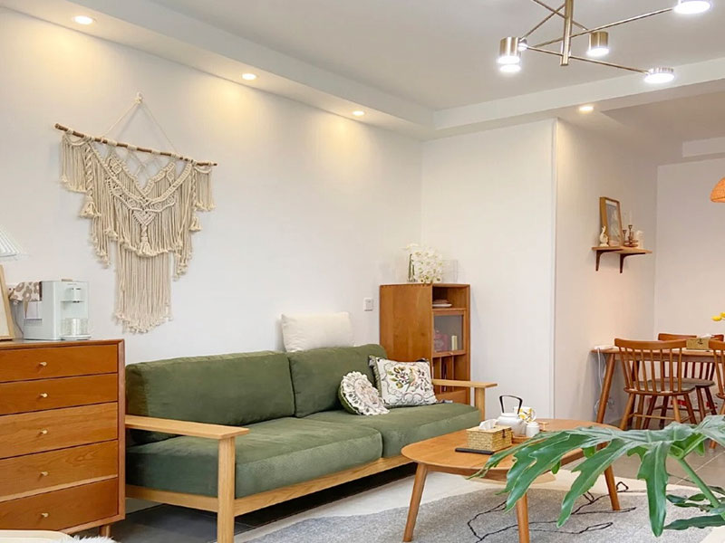 濟(jì)南市歷下區(qū)128平復(fù)古風(fēng)格裝修設(shè)計-客廳設(shè)計